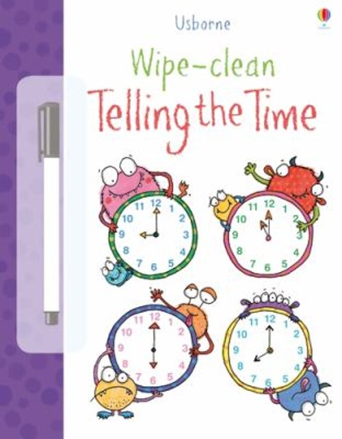 Wipe-Clean Telling the Time Paperback Jessica Greenwell