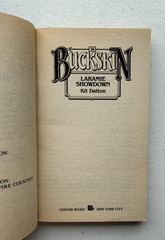 Vtg Buckskin ppb Westerns Kit Dalton # 26 Laramie Showdown + # 27 Double Action