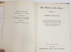 The Shame of the States” by Albert Deutsch 1948 Hardcover Rare
