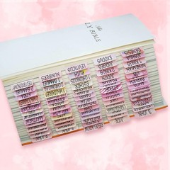 Bible Tabs for Women, Bible Index Tabs Old and New Testament for Study Bible, To