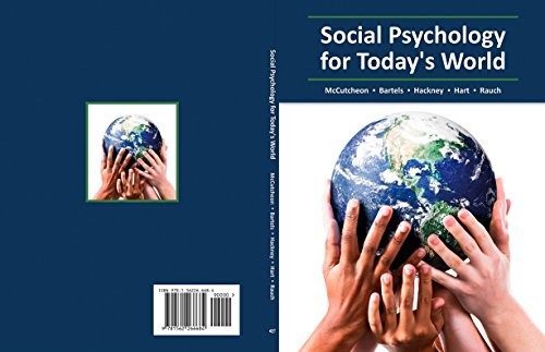Social Psychology for Todays World – Perfect Paperback – GOOD