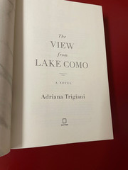 AUTOGRAPHED View from Lake Como : A Novel by Adriana Trigiani (2025, Hardcover)