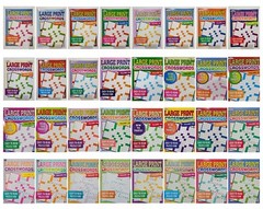 Kappa Large Print Crosswords Puzzle Books, 32 Different Volumes to Select U-PICK