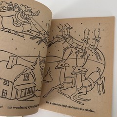 Lot of 3 Vintage Santa Christmas Coloring Books – Rand McNally – Unused
