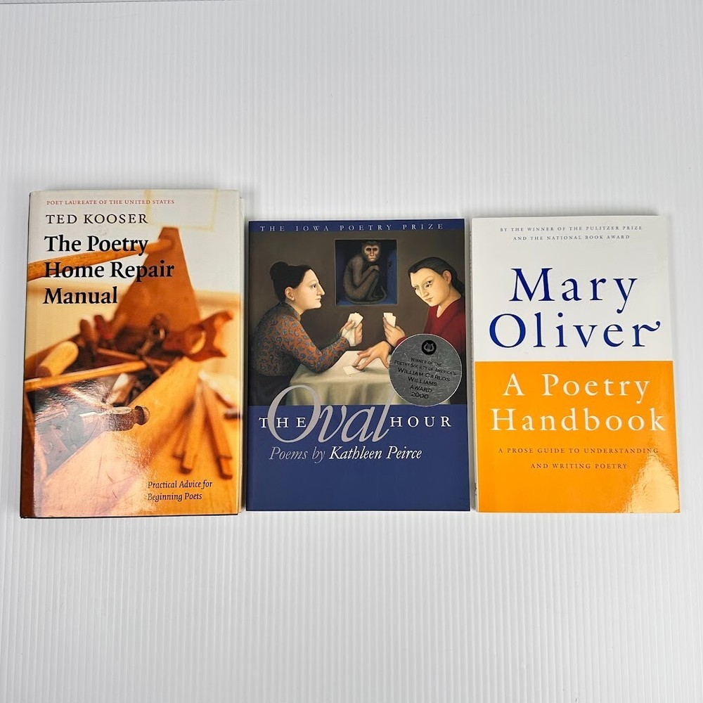 Lot of 3 Poetry Books – Multiple Authors & Titles – Hardcover & Paperback