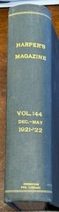 Harper’s Monthly Magazine Vol 144 – Dec 1921 to May 1922 – Hardcover