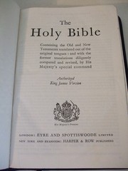 Black Morocco Leather Bible KJV published Eyre & Spottiswoode/Harper late 1950s?