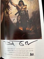 And Their Memory Was A Bitter Tree by Robert E Howard 2008 HCDJ Signed (80/500)
