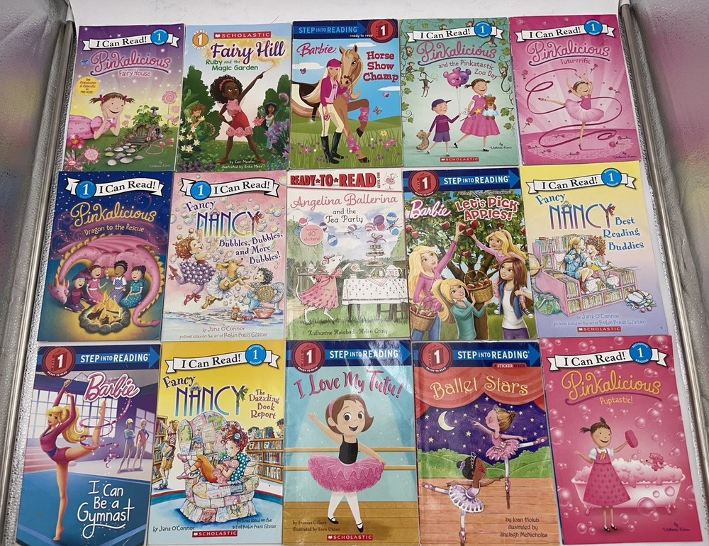 Lot of 10 GIRL Level 1 BOOKS RL Ready to I Can Step into Learn Read *RANDOM*