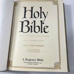 Holy Bible King James Family Keepsake Edition Red Letter Regency 1978 11.5”X8.5”