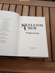 SKELETON CREW Stephen King Putnam 1985 Hardcover First Edition Archival Mylar