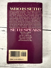 Seth Speaks + The Seth Material Jane Roberts 2 Book Lot Vtg New Age Occult PB