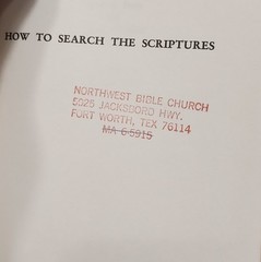 How to Search the Scriptures Perry Culver Vintage HC Baker Book House 1967 Bible