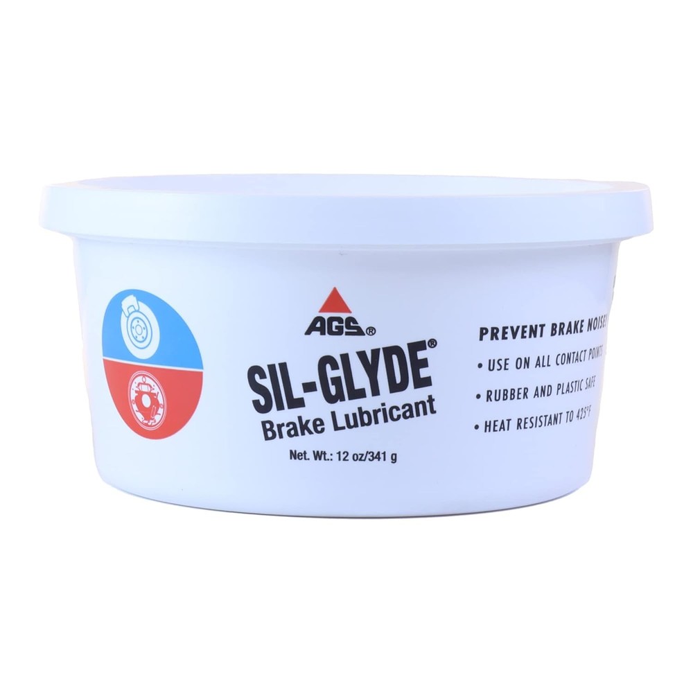 AGS Automotive Solutions SIL-Glyde 12 oz Tub Silicone Based Brake Assembly Lubri