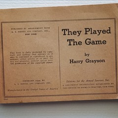 They Played the Game by Harry Grayson Rare 1944 Armed Services Edition WW11