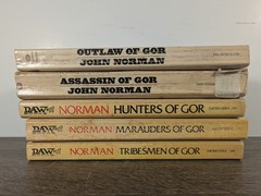 John Norman GOR Paperback Lot of 5 DAW Books 2 5 8 9 10 Tarl Cabot SciFi Fantasy
