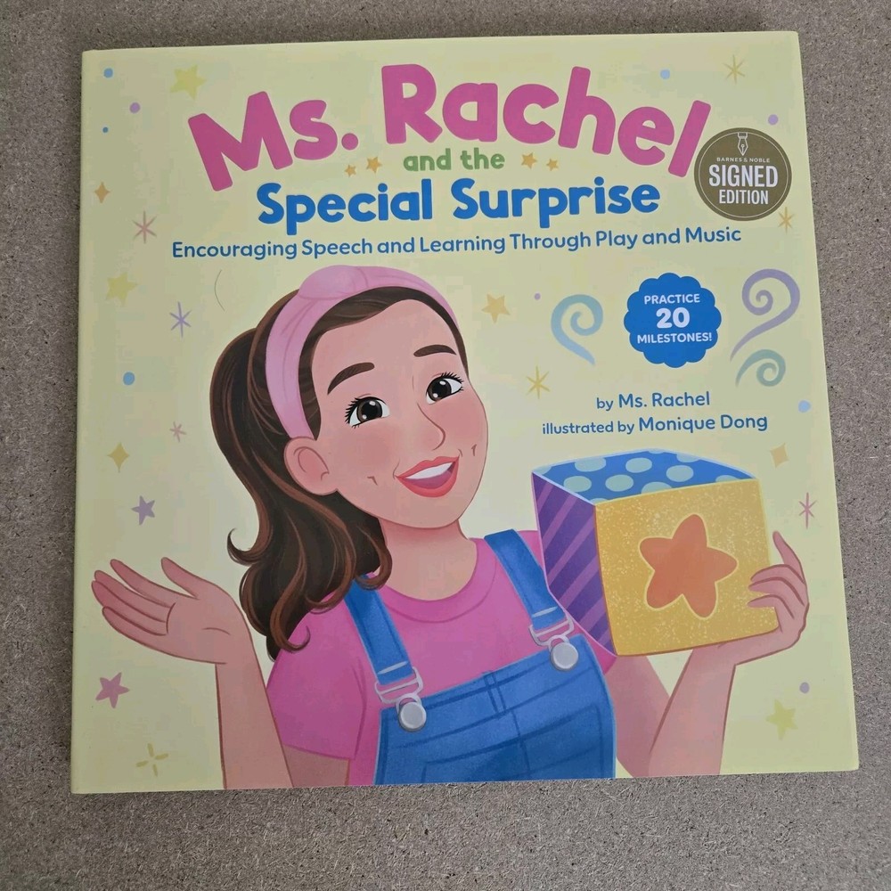MS RACHEL Signed Auto : And the Special Surprise; Encouraging Speech & Learning
