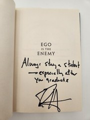 SIGNED The Ego Is the Enemy by Ryan Holiday, Autographed New