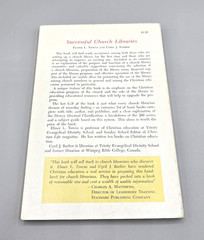 Successful Church Libraries Towns, Elmer L. and Barber, Cyril J 1971