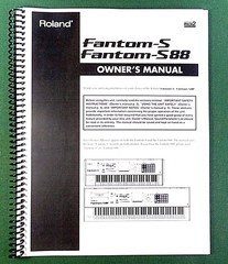 Roland Fantom-S Fantom-S88 Owner’s Manual: 228 Pages & Protective Covers!