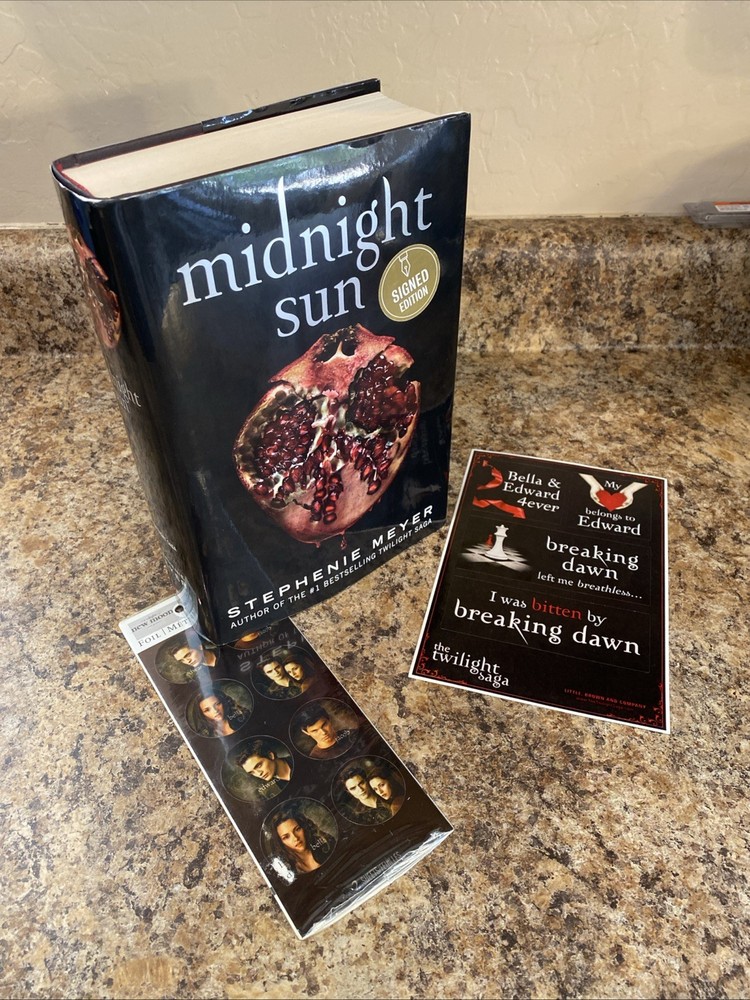 Midnight Sun SIGNED By Stephenie Meyer – Twilight – 1st Prt/1st Ed Near Fine HC