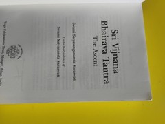 Sri Vijnana Bhairava Tantra: The Ascent 2006 Edition SIGNED!