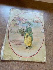 Nursery Rhymes from Mother Goose Lithographed on linen Indestructible 1890s