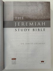 The Jeremiah Study Bible NKJV by Dr. David Jeremiah LARGE PRINT Hardcover w/ DJ