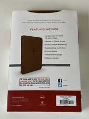 Super Giant Print Bible NKJV Imitation Leather Largest Print 16 point BRAND NEW!