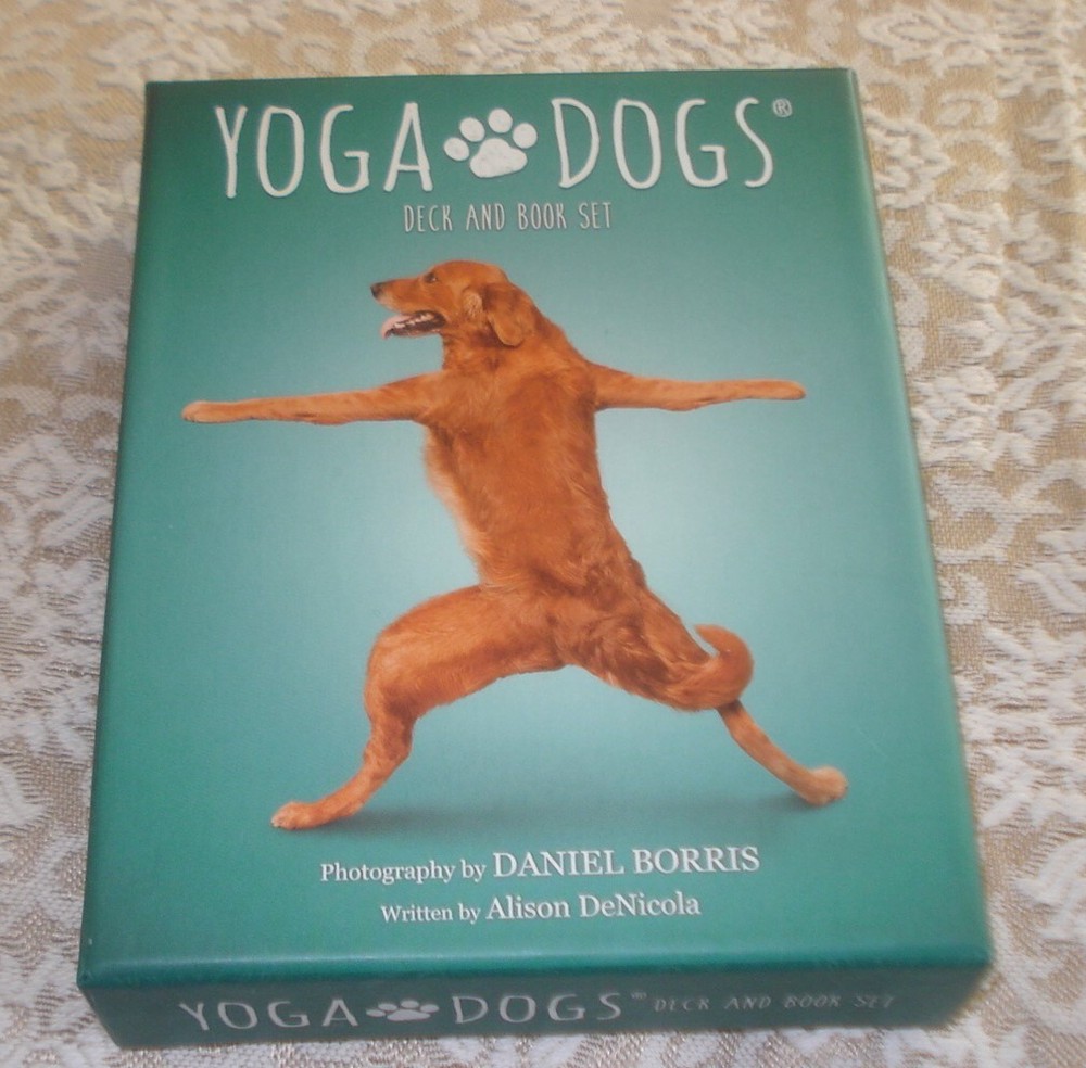 YOGA DOGS Book & Card Set Written by Alison DeNicola 96 pages 44 Cards 2017