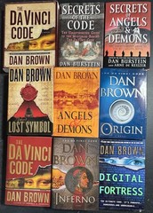 Complete Series Set ROBERT LANGDON 1-5 Dan Brown Lot 9 Most 8 Hardcovers