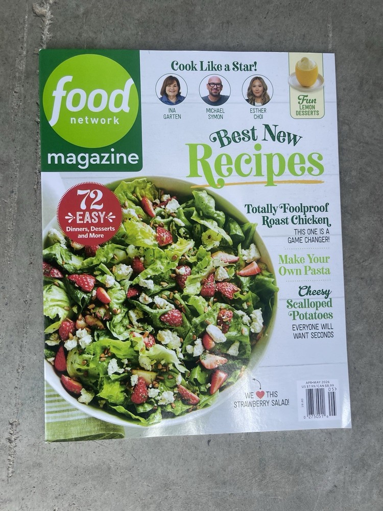 Food Network Magazine – April/May 2026 Edition – New Recipes – 72 Easy Dinners
