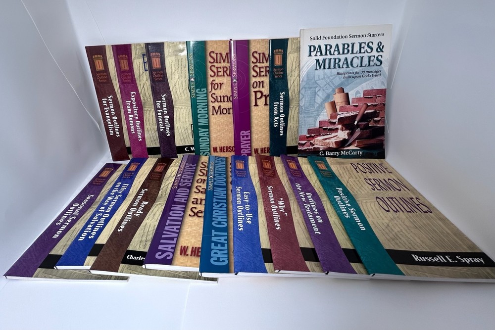 Sermon Outline Series Lot Of 16 Baker Book House Paperback