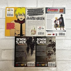 Lot of 5 Shonen Jump Manga – Chainsaw Man JJK Demon Slayer Boruto, English Ed