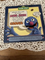 Vintage 1976 CTW Sesame Street Hide & Seek Grover Book Children