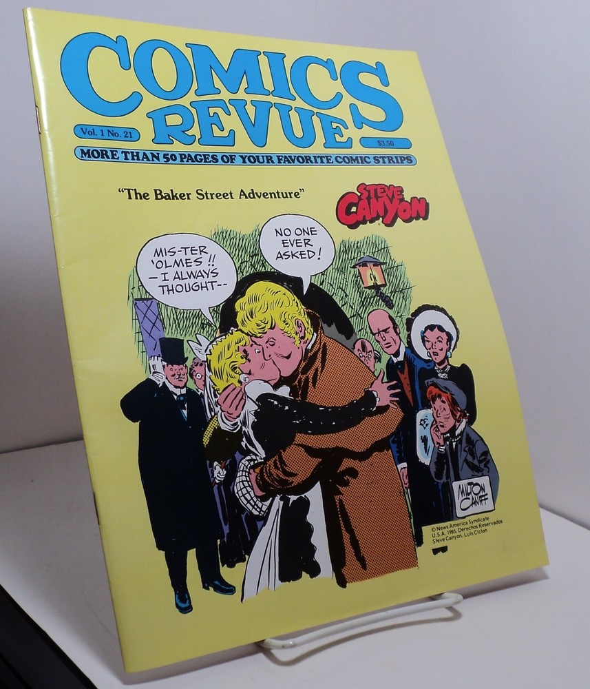 Comics Revue – Volume 1 No. 21 – 1987 – 26 pages of Steve Canyon – Baker St Adv