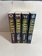 Lot Of 4 Thomas Harris Books Hannibal Lecter Complete Series 1-4 Paperback