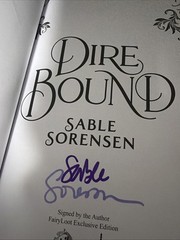 SIGNED Fairyloot Dire Bound By Sable Sorensen