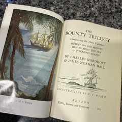 Vintage Nautical Book Lot Bounty Trilogy Wyeth HMS Diamond 1957 Naval Anthology