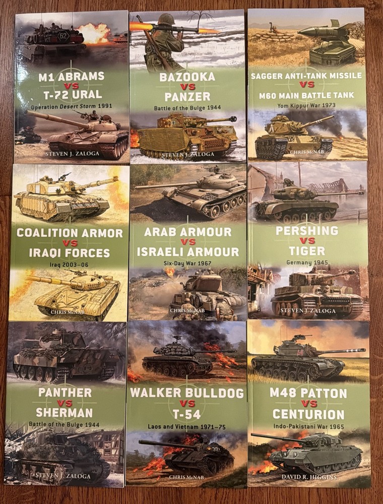 Osprey Duel Series Illustrated Military War Book Lot of 9 Tank battles