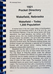 Recipes & Remembrances Q125 1881-2006 Wakefield Nebraska Morris Press Cookbooks