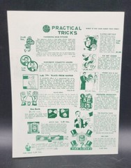 Vintage Prank Magic Booklet 4 Pages