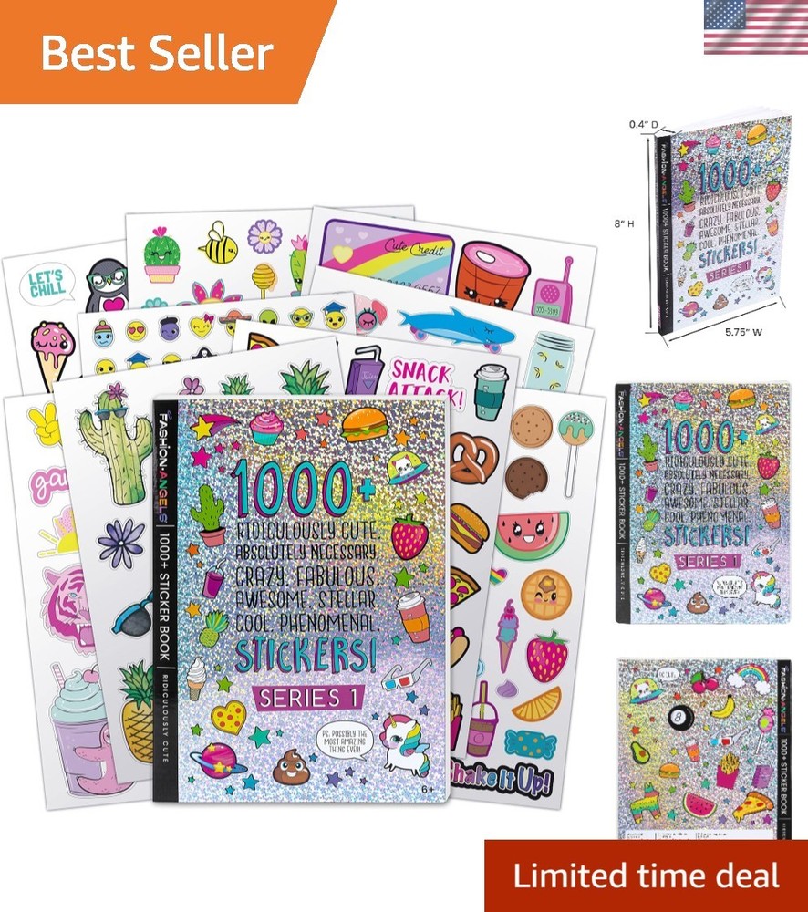 Diverse 1000+ Assorted Stickers for Kids – Scrapbooking, Planners & Fun Rewards