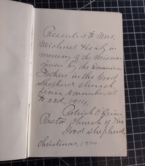 Rambles in Catholic Lands by Michael Barrett, signed by Father Patrick O’Brien