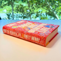 Hand Bedazzled Great Big Beautiful Life By Emily Henry Hardcover Book Rhinestone