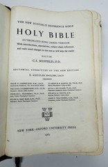Vntg Black Oxford KJV HOLY BIBLE Leather New Scofield Edition Thumb Index c.1967