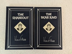 Lot of 2 KEN FOLLET Shakeout & Bear Raid Armchair Detective Collector’s Editions