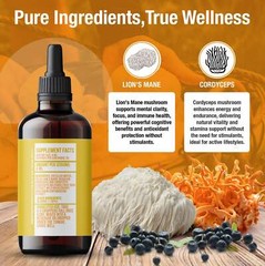 Gold Metal – Cordyceps and Lion’s Mane Blend – (4oz./120ML)