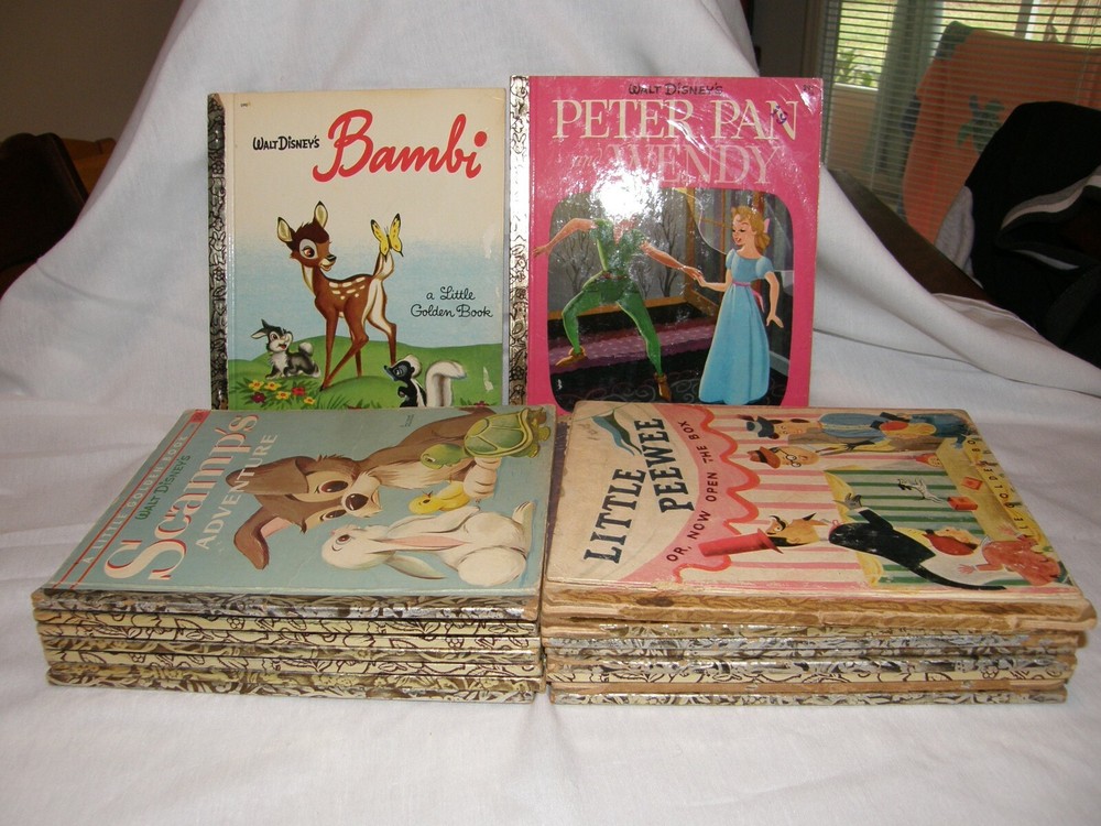 Lot of 17 Little Golden Books Classics, Incuding a few DisneyVintage 1930-1960s