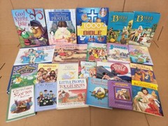 Lot of 10 Christian Kids Prayer Bible Jesus Stories Religion Books- MIX UNSORTED